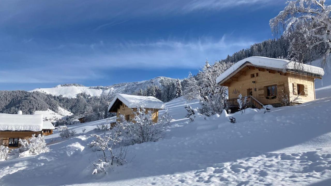 נוטרדאם-דה-בלקומב Chalets Savoie Les Chalets D'Heidi מראה חיצוני תמונה