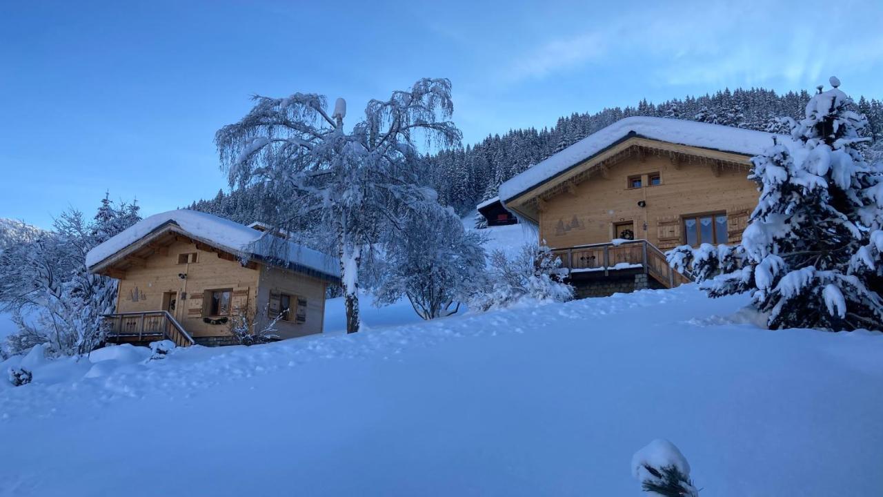 נוטרדאם-דה-בלקומב Chalets Savoie Les Chalets D'Heidi מראה חיצוני תמונה
