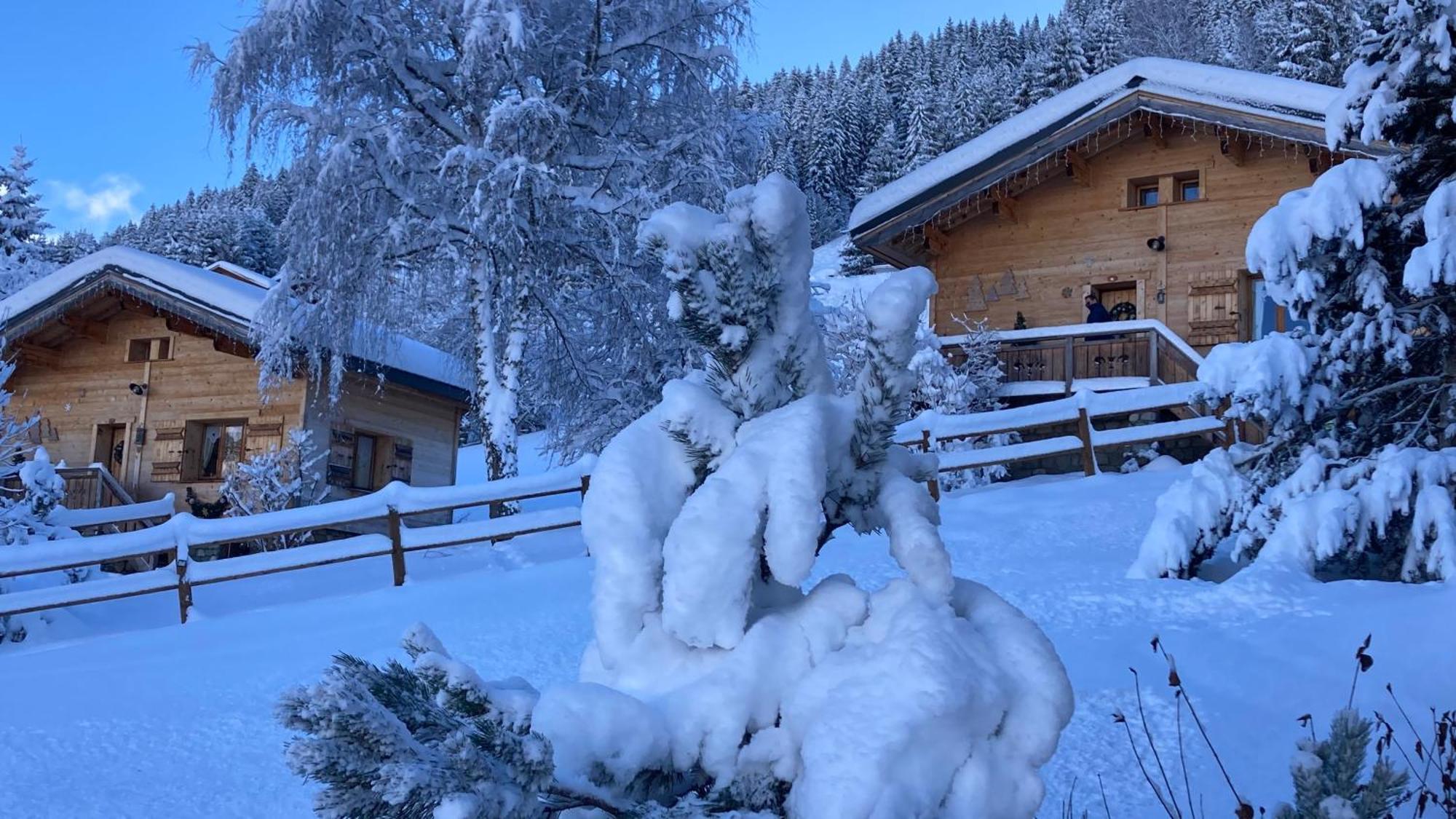 נוטרדאם-דה-בלקומב Chalets Savoie Les Chalets D'Heidi מראה חיצוני תמונה